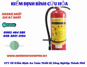 Hình ảnh kiểm định BÌnh cứu hoả