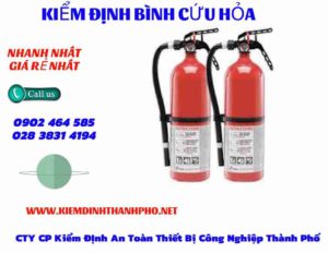 Hình ảnh kiểm định BÌnh cứu hoả