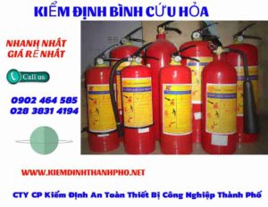 Hình ảnh kiểm định BÌnh cứu hoả