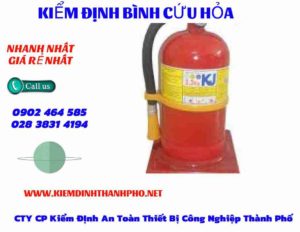 Hình ảnh kiểm định BÌnh cứu hoả