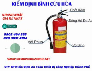 Hình ảnh kiểm định BÌnh cứu hoả