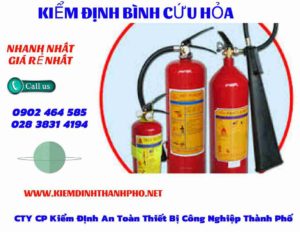 Hình ảnh kiểm định BÌnh cứu hoả