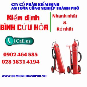 Hình ảnh kiểm định BÌnh cứu hoả