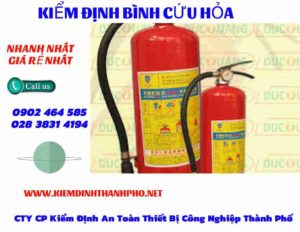 Hình ảnh kiểm định BÌnh cứu hoả