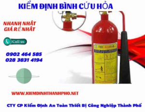 Hình ảnh kiểm định BÌnh cứu hoả