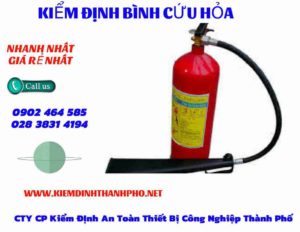 Hình ảnh kiểm định BÌnh cứu hoả