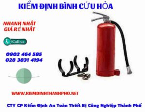 Hình ảnh kiểm định BÌnh cứu hoả