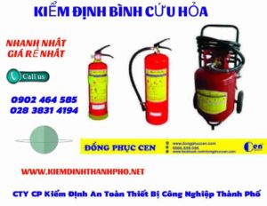 Hình ảnh kiểm định BÌnh cứu hoả