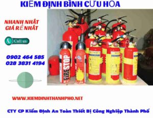 Hình ảnh kiểm định BÌnh cứu hoả