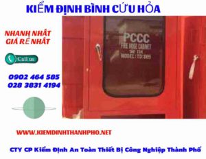 Hình ảnh kiểm định BÌnh cứu hoả