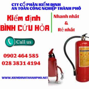 Hình ảnh kiểm định BÌnh cứu hoả