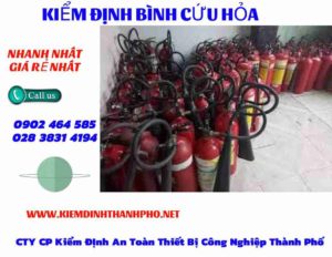 Hình ảnh kiểm định BÌnh cứu hoả