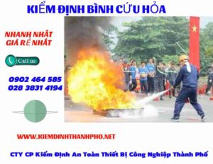 Hình ảnh kiểm định BÌnh cứu hoả