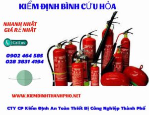 Hình ảnh kiểm định BÌnh cứu hoả