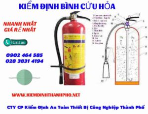 Hình ảnh kiểm định BÌnh cứu hoả