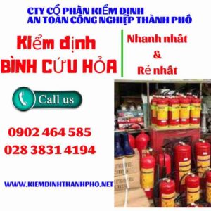 Hình ảnh kiểm định BÌnh cứu hoả