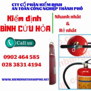 Hình ảnh kiểm định BÌnh cứu hoả