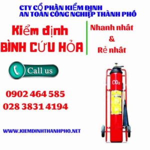 Hình ảnh kiểm định BÌnh cứu hoả