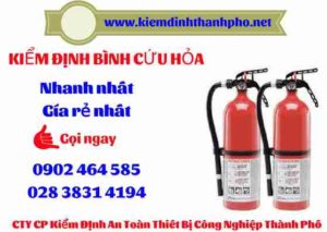 Hình ảnh kiểm định BÌnh cứu hoả