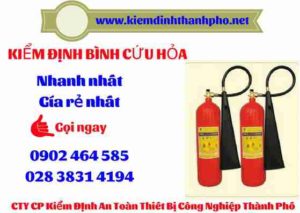 Hình ảnh kiểm định BÌnh cứu hoả