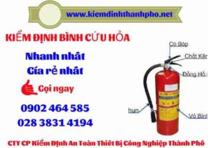 Hình ảnh kiểm định BÌnh cứu hoả