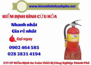 Hình ảnh kiểm định BÌnh cứu hoả