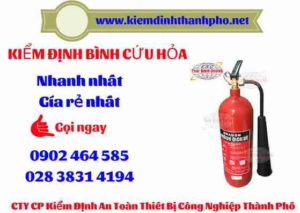 Hình ảnh kiểm định BÌnh cứu hoả