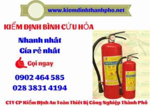 Hình ảnh kiểm định BÌnh cứu hoả