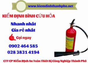 Hình ảnh kiểm định BÌnh cứu hoả