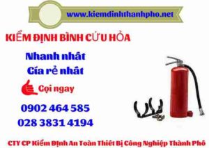 Hình ảnh kiểm định BÌnh cứu hoả