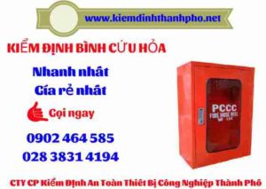 Hình ảnh kiểm định BÌnh cứu hoả