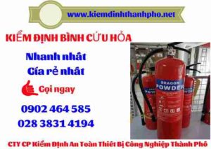 Hình ảnh kiểm định BÌnh cứu hoả