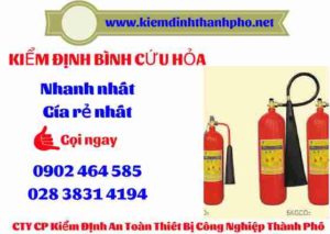 Hình ảnh kiểm định BÌnh cứu hoả