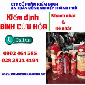 Hình ảnh kiểm định BÌnh cứu hoả