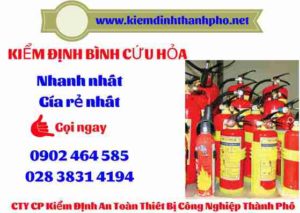 Hình ảnh kiểm định BÌnh cứu hoả