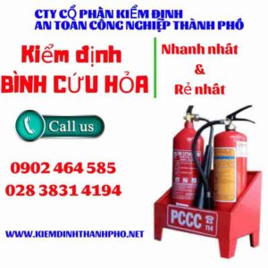 Hình ảnh kiểm định BÌnh cứu hoả