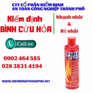 Hình ảnh kiểm định BÌnh cứu hoả