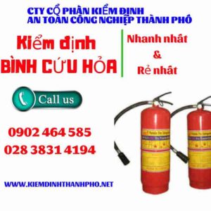 Hình ảnh kiểm định BÌnh cứu hoả