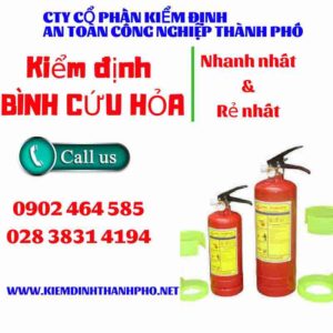 Hình ảnh kiểm định BÌnh cứu hoả