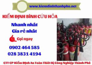 Hình ảnh kiểm định BÌnh cứu hoả