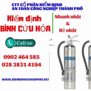 Hình ảnh kiểm định BÌnh cứu hoả