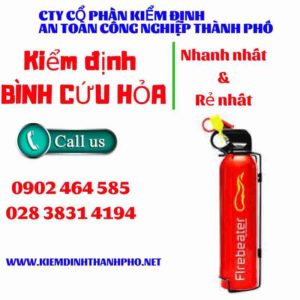 Hình ảnh kiểm định BÌnh cứu hoả