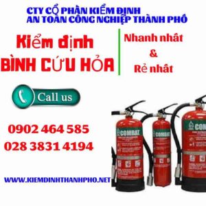 Hình ảnh kiểm định BÌnh cứu hoả