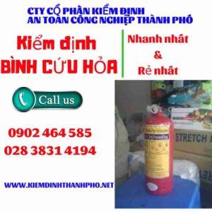 Hình ảnh kiểm định BÌnh cứu hoả