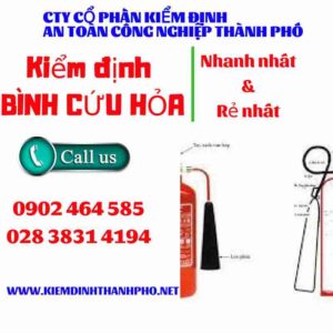 Hình ảnh kiểm định BÌnh cứu hoả