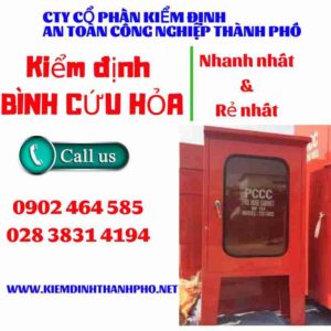 Hình ảnh kiểm định BÌnh cứu hoả