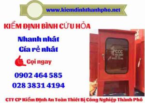 Hình ảnh kiểm định BÌnh cứu hoả