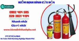 Hình ảnh kiểm định BÌnh cứu hoả