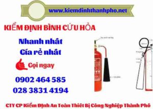 Hình ảnh kiểm định BÌnh cứu hoả