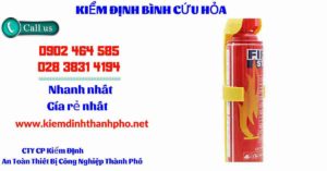 Hình ảnh kiểm định BÌnh cứu hoả